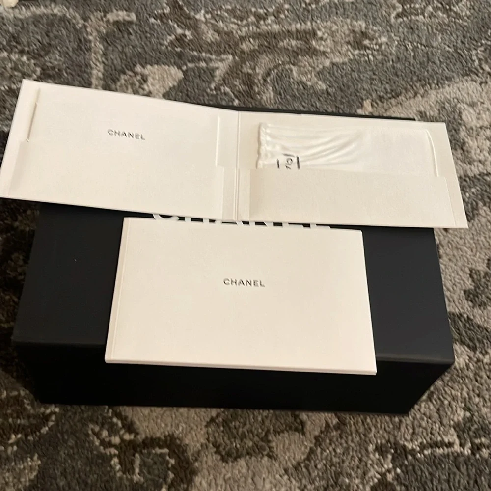 Chanel Black Magnetic Box And Booklets